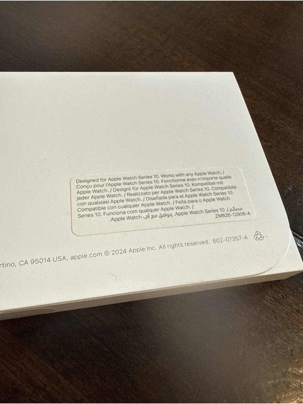 NEW + OEM Apple Watch Sport Band | Black | MXLJ3AM/A | 42mm S/M NIB - Picture 5 of 7